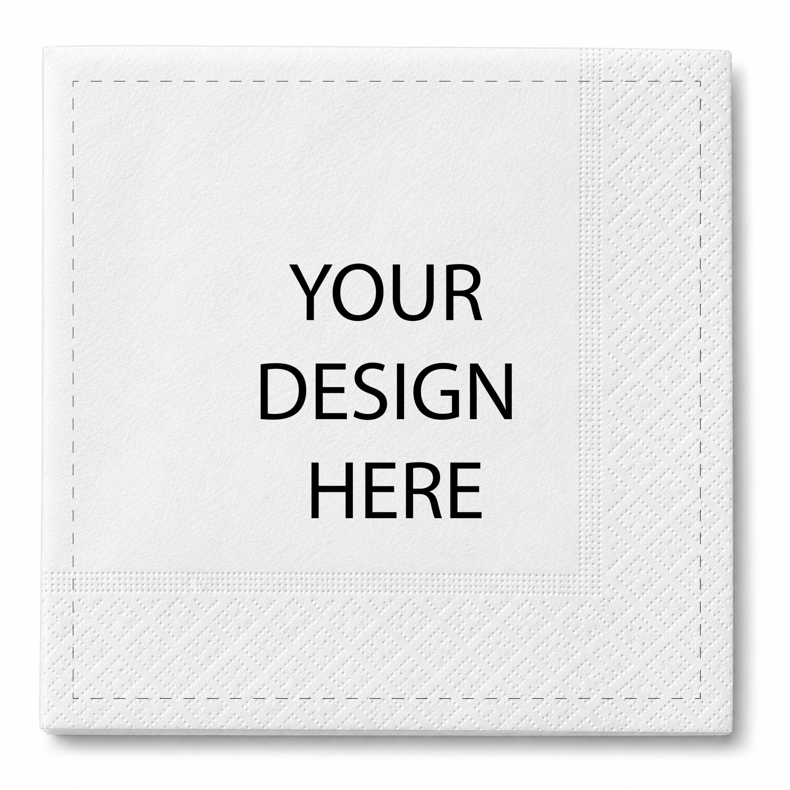 Custom Printed 2-Ply Tissue Napkins 9×9"