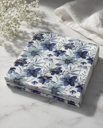 Airlaid 12×12" Floral Blue, view 4