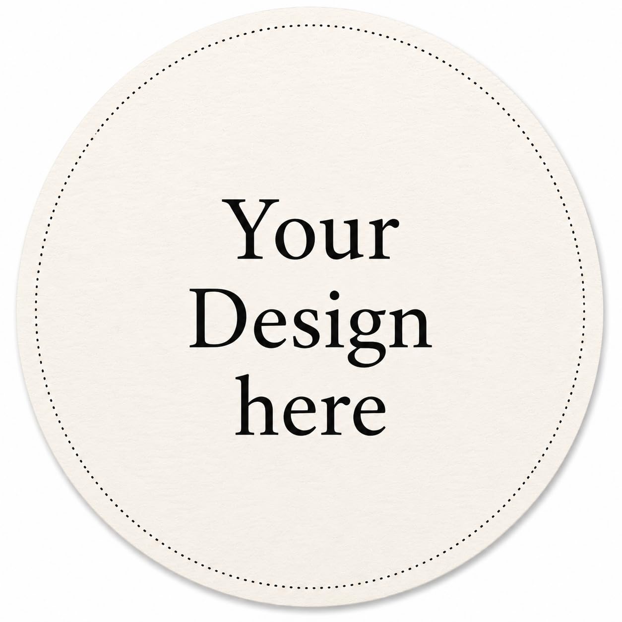 Custom Printed Handmade Paper Coasters 3.5"