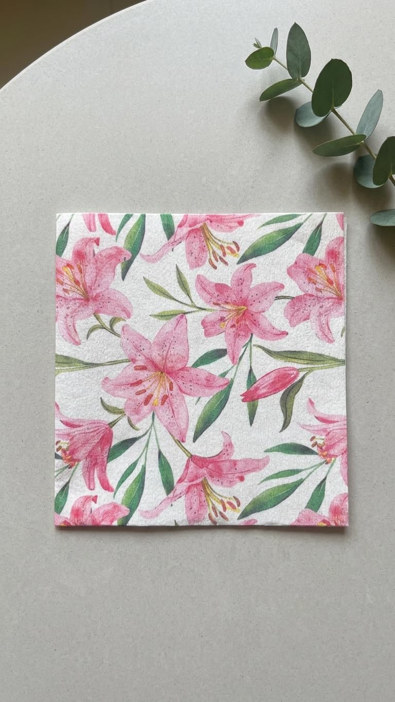 Airlaid 12×12" Pink Lily, view 6